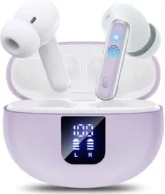 ワイヤレスイヤホン Bluetooth LED表示 ノイズキャンセリング