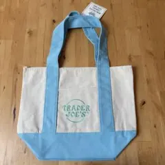 【パステルブルー】TRADER JOE'S ミニトートバック