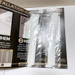 男女兼用 ワイシャツ 襟の形状サポート ステイ 2セット