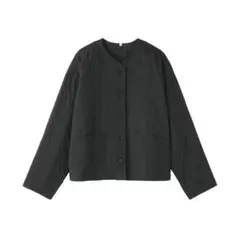 無印良品　カポック混二重ガーゼ　キルトジャケット