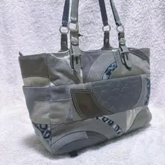 COACH コーチ F13721 シグネチャー パッチワーク トートバッグ - メルカリ