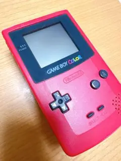 GAME BOY COLOR レッド 本体とゲームソフト3本セット　ジャンク品