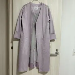 新品・タグ付き　BAYFLOW ベイフロー　ノーカラー　ロングコート　スエード