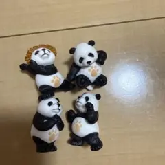 パンダの置物 4体セット
