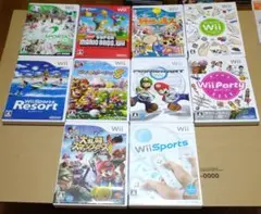 Wiiソフト 10点セットまとめ売り ,,,....,,,,,