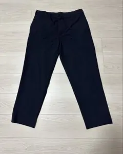 ユニクロ　ネイビー スマートアンクルパンツ2WAYストレッチ