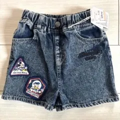 新品タグ付き　ディズニー　デニム　ハーフパンツ　110㎝