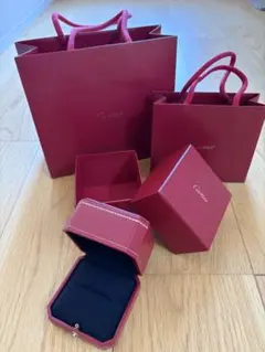 Cartier リングボックス+ショッパー3点セット
