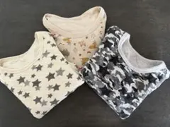 ベビー肌着 3枚セット 星柄 迷彩柄