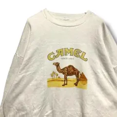FADP タバコ スウェット 白 キャメル CAMEL ラクダ スモーク ロゴ
