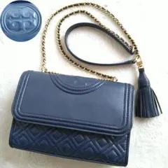 極美品　トリーバーチ　2way　ショルダーバッグ　キルティング　チェーン　レザー