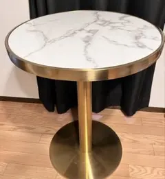 ZARA HOME 天然石 大理石 サイドテーブル ゴールド - メルカリ