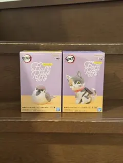 鬼滅の刃 Fluffy Puffy チュン太郎 茶々丸 フィギュア