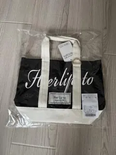 herlipto HLT Canvas Mini Tote Black - メルカリ