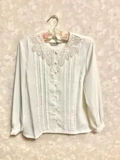 vintage 昭和レトロ 森ガール フェアリーグランジ 古着 刺繍 ブラウス