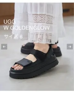 【極美品】UGG/アグ W GOLDENGLOW ゴールデングロウ サンダル