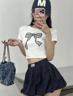 ダーリッチ ドットリボンTシャツのサムネイル