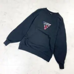 GUESS 刺繍スウェットトレーナー ブラック サイズM*KD917のサムネイル