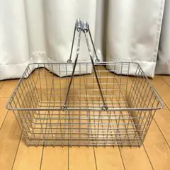 ワイヤー バスケット 買い物カゴ 小物入れや洗濯カゴにも！