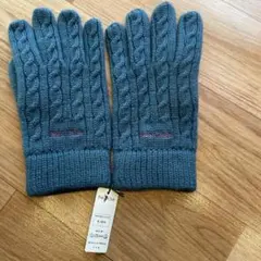 Polo Club 毛100% ケーブル編み手袋
