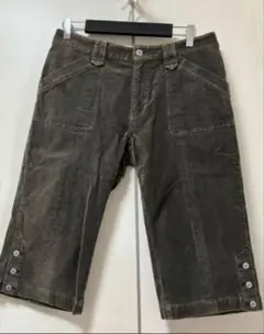 TOPVALUトップバリュ　コーデュロイパンツ　モスグリーン　ウエスト70㎝