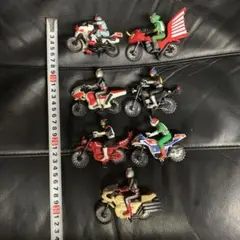 仮面ライダー バイクミニフィギュア16体セット ライドロン付き - メルカリ