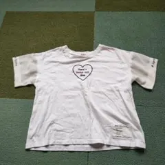 PINK-latte　袖異素材Tシャツ　140