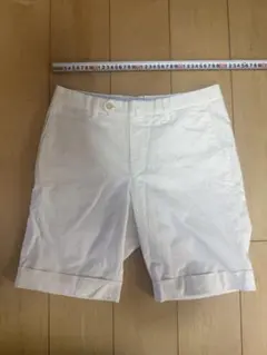 ホワイト ショートパンツ 折り返し裾のサムネイル
