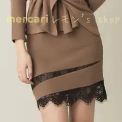 《最終価格》Delyle NOIR ★ レース切替スカート