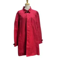 822 ジョンブル×BritishMillerain赤オイルドコート チェックL