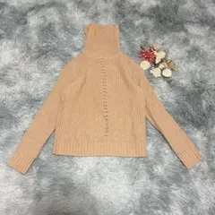 アンド バイ ピンキーアンドダイアン（M）長袖 ニット ハイネック リブ編みのサムネイル