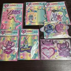 スティッチ ハッピーくじ　チャーム　ステッカー　　アクスタ　缶バッジ