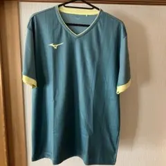Mizuno Vネックゲームシャツ 青×黄