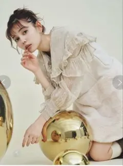 【新品&未使用】LILY BROWN 2WAYファードッキングミニワンピ IVR