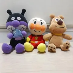 상태좋음 それいけ！アンパンマン ぬいぐるみ 3체 세트
