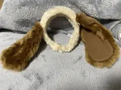 ユニバ　スヌーピー　カチューシャ　ブラウン