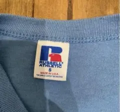 90s USA製 ラッセルアスレティック Tシャツ 青　S ビンテージ 古着
