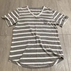 L ボーダー半袖Tシャツ
