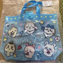 ちいかわ プールバッグ 大きめ 青色