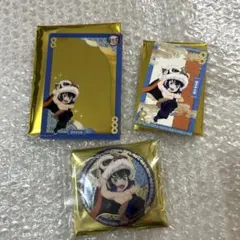 鬼滅の刃 中国限定 非遺 嘴平伊之助 缶バッジ ブロマイド クリアカード