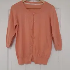 Comfort basic 七分袖カーディガン Lサイズ