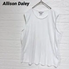 Allison Daley ホワイト 白 タンクトップ ノースリーブ【L/G】