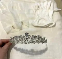 ウェディング ティアラ グローブ セット 結婚式 前撮り 花嫁 ブライダル