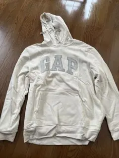 GAP アイボリー フード付きパーカー Lサイズ