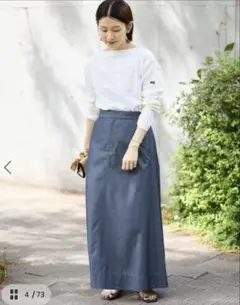 IENA Aライン デニム スカートのサムネイル
