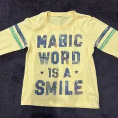 イエロー 長袖カットソー 120