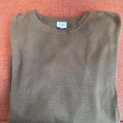 WTAPS ブラウン ワッフルロングTシャツ X 04のサムネイル