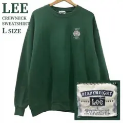 US古着 リー オマハ市水道局 刺繍 クルーネックスウェット 企業ロゴ Lee