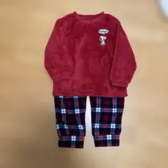 スヌーピー フリースパジャマセット 100cm