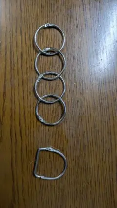 金属製カードリング5個セット